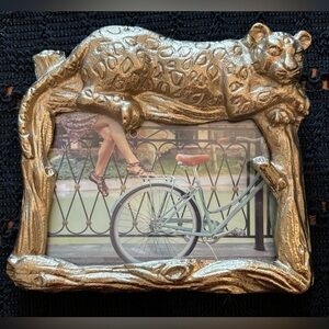 Gold Leopard Picture Frame for 4x6 photo
